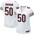 Womens Nike Chicago Bears #50 Jerrell Freeman Limited White NFL Jersey