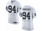 Mens Nike Oakland Raiders #94 Eddie Vanderdoes Elite White NFL Jersey
