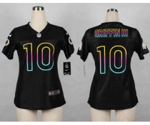 Nike women jerseys washington redskins #10 robert griffin iii black[nike fashion]