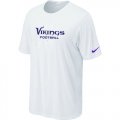 Nike Minnesota Vikings Sideline Legend Authentic Font T-Shirt White