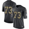 Mens Nike Baltimore Ravens #73 Marshal Yanda Limited Black 2016 Salute to Service NFL Jersey