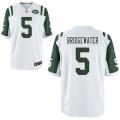 Nike Jets #5 Teddy Bridgewater White Elite Jersey