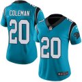 Womens Nike Carolina Panthers #20 Kurt Coleman Blue Stitched NFL Limited Rush Jersey