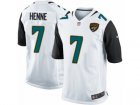 Mens Nike Jacksonville Jaguars #7 Chad Henne Game White NFL Jersey