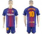 2017-18 Barcelona 10 RONALDINHO Home Soccer Jersey