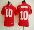nfl new york giants #10 manning red[c patch]