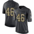 Mens Nike Baltimore Ravens #46 Morgan Cox Limited Black 2016 Salute to Service NFL Jersey