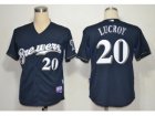 MLB Jerseys Milwaukee Brewers #20 Locroy Dark Blue Cool Base