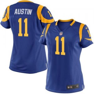 Women Nike St. Louis Rams #11 Tavon Austin Royal Blue Alternate Stitched Jersey