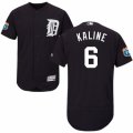 Men's Majestic Detroit Tigers #6 Al Kaline Navy Blue Flexbase Authentic Collection MLB Jersey
