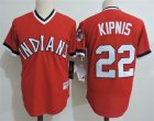 Indians #22 Jason Kipnis Red Cooperstown Collection Throwback Jersey