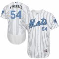 Mens Majestic New York Mets #54 Stolmy Pimentel Authentic White 2016 Fathers Day Fashion Flex Base MLB Jersey