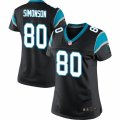 Women's Nike Carolina Panthers #80 Scott Simonson Limited Black Team Color NFL Jersey