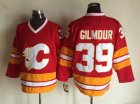NHL Calgary Flames #39 Gilmour Throwback red jerseys