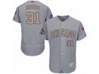 Chicago Cubs #31 Fergie Jenkins Authentic Gray 2017 Gold Champion Flex Base MLB Jersey