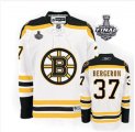 nhl jerseys boston bruins #37 bergeron white[2013 stanley cup]