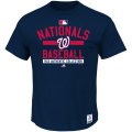 MLB Men's Washington Nationals Majestic Big & Tall Authentic Collection Property T-Shirt - Navy