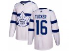 Men Adidas Toronto Maple Leafs #16 Darcy Tucker White Authentic 2018 Stadium Series Stitched NHL Jersey
