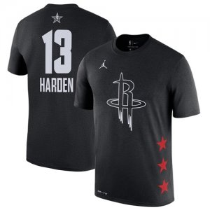 Rockets #13 James Harden Black 2019 NBA All-Star Game Men\'s T-Shirt
