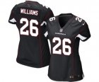 Womens Nike Arizona Cardinals #26 Brandon Williams Game Black Alternate NFL Jersey