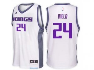 Mens Sacramento Kings #24 Buddy Hield adidas White Swingman Home Jersey