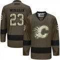 Calgary Flames #23 Sean Monahan Green Salute to Service Stitched NHL Jersey