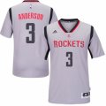 Mens Adidas Houston Rockets #3 Ryan Anderson Swingman Grey Alternate NBA Jersey