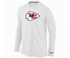 Nike Kansas City Chiefs Logo Long Sleeve T-Shirt WHITE