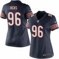 Womens Nike Chicago Bears #96 Akiem Hicks Limited Navy Blue Team Color NFL Jersey