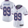 Women's Nike New York Giants #89 Mark Bavaro Limited White Rush NFL Jersey