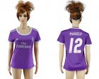 Womens Real Madrid #12 Marcelo Away Soccer Club Jersey