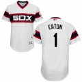 Men's Majestic Chicago White Sox #1 Adam Eaton White Flexbase Authentic Collection MLB Jersey