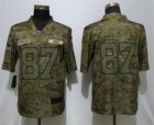 Nike Chiefs #87 Travis Kelce Camo Salute To Service Limited Jersey