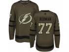 Adidas Tampa Bay Lightning #77 Victor Hedman Green Salute to Service Stitched NHL Jersey