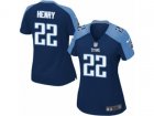 Women Nike Tennessee Titans #22 Derrick Henry Game Navy Blue Alternate NFL Jersey