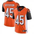 Nike Bengals #45 Malik Jefferson Orange Vapor Untouchable Limited Jersey