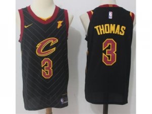 Men Nike Cleveland Cavaliers #3 Isaiah Thomas Black Stitched NBA Swingman Jersey