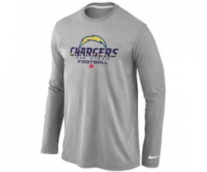 Nike San Diego Charger Critical Victory Long Sleeve T-Shirt Grey