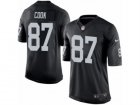 Mens Nike Oakland Raiders #87 Jared Cook Limited Black Team Color NFL Jersey