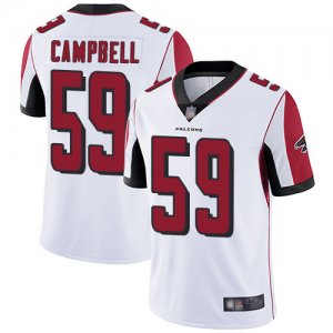 Falcons #59 De\'Vondre Campbell White Mens Stitched Football Vapor