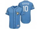 Mens Tampa Bay Rays #10 Corey Dickerson 2017 Spring Training Flex Base Authentic Collection Stitched Baseball Jersey