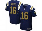 Nike New York Jets #16 Myles White Elite Navy Blue Alternate NFL Jersey