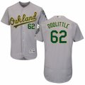 Men's Majestic Oakland Athletics #62 Sean Doolittle Grey Flexbase Authentic Collection MLB Jersey