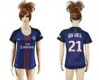 Womens Paris Saint-Germain #21 Ben Arfa Home Soccer Club Jersey