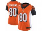 Women Nike Cincinnati Bengals #80 Josh Malone Vapor Untouchable Limited Orange Alternate NFL Jersey