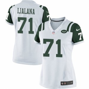 Women\'s Nike New York Jets #71 Ben Ijalana Limited White NFL Jersey