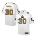 Nike Indianapolis Colts #30 LaRon Landry White Men NFL Pro Line Fashion Game Jersey