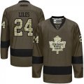 Toronto Maple Leafs #24 John-Michael Liles Green Salute to Service Stitched NHL Jersey
