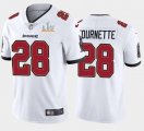 Nike Buccaneers #28 Leonard Fournette White 2021 Super Bowl LV Vapor Untouchable