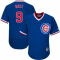 Mens Majestic Chicago Cubs #9 Javier Baez Royal Blue Flexbase Authentic Collection Cooperstown MLB Jersey